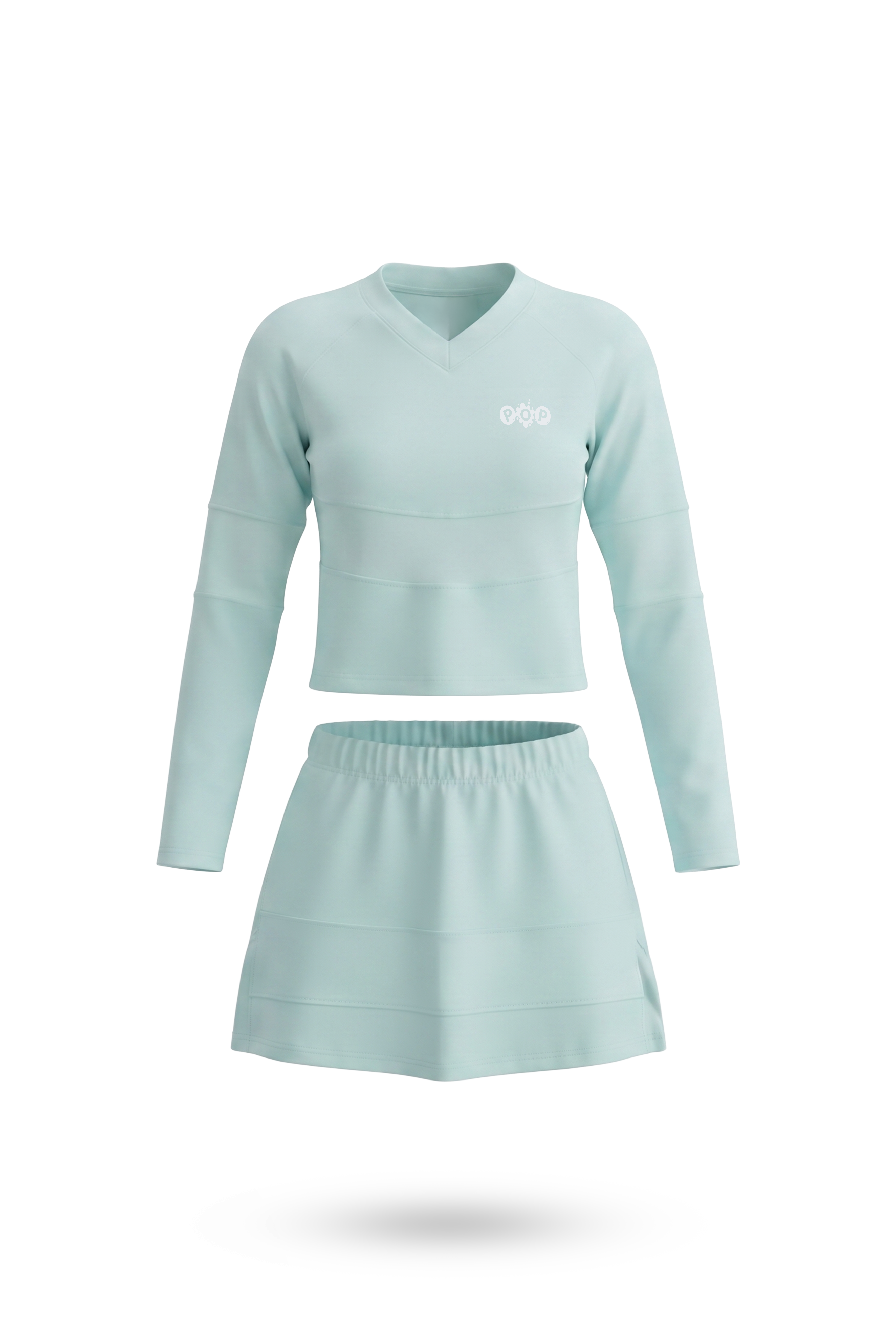 FALDA + CAMISA MANGA LARGA AQUA