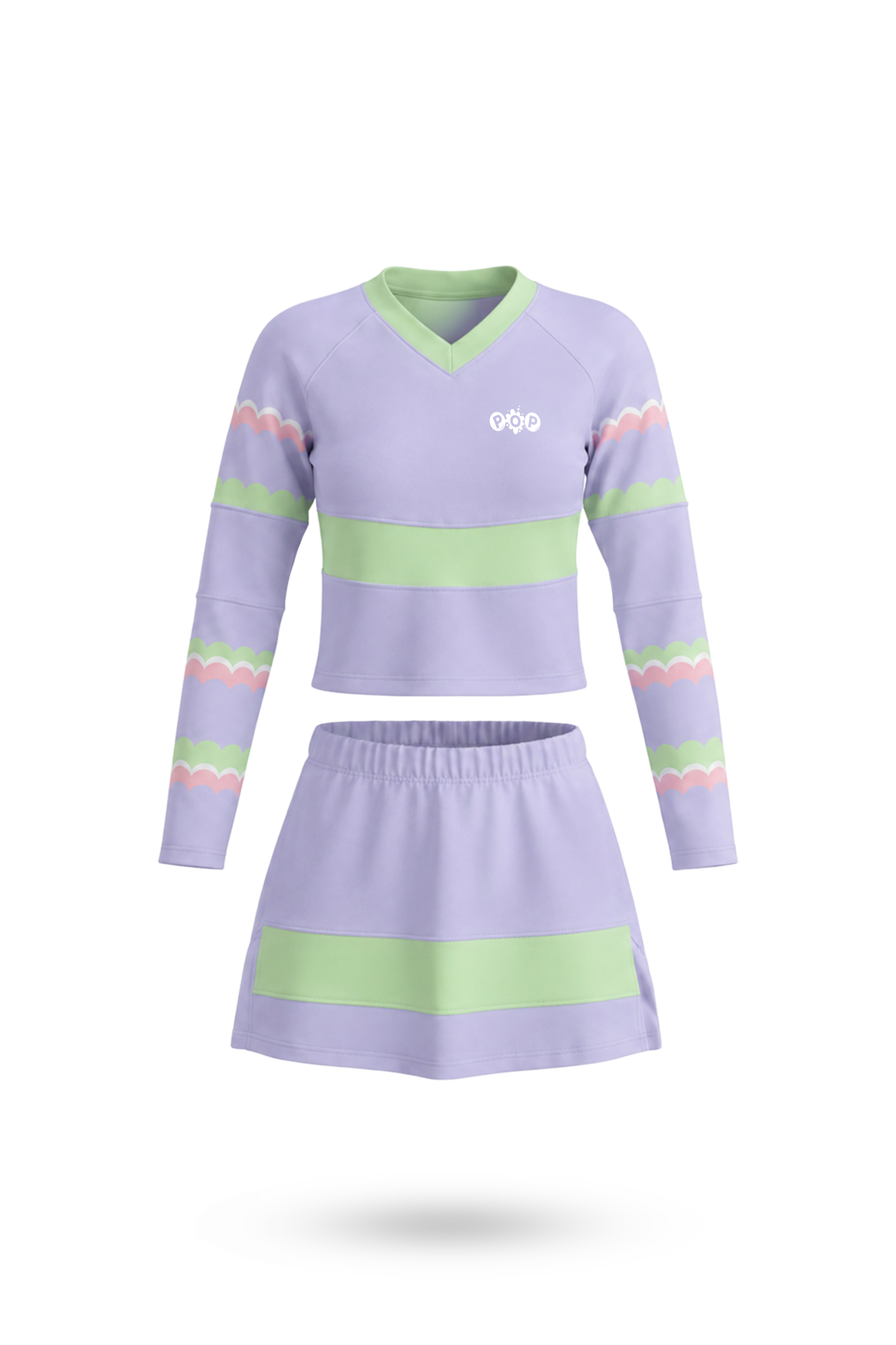 FALDA + CAMISA MANGA LARGA CLOUDY