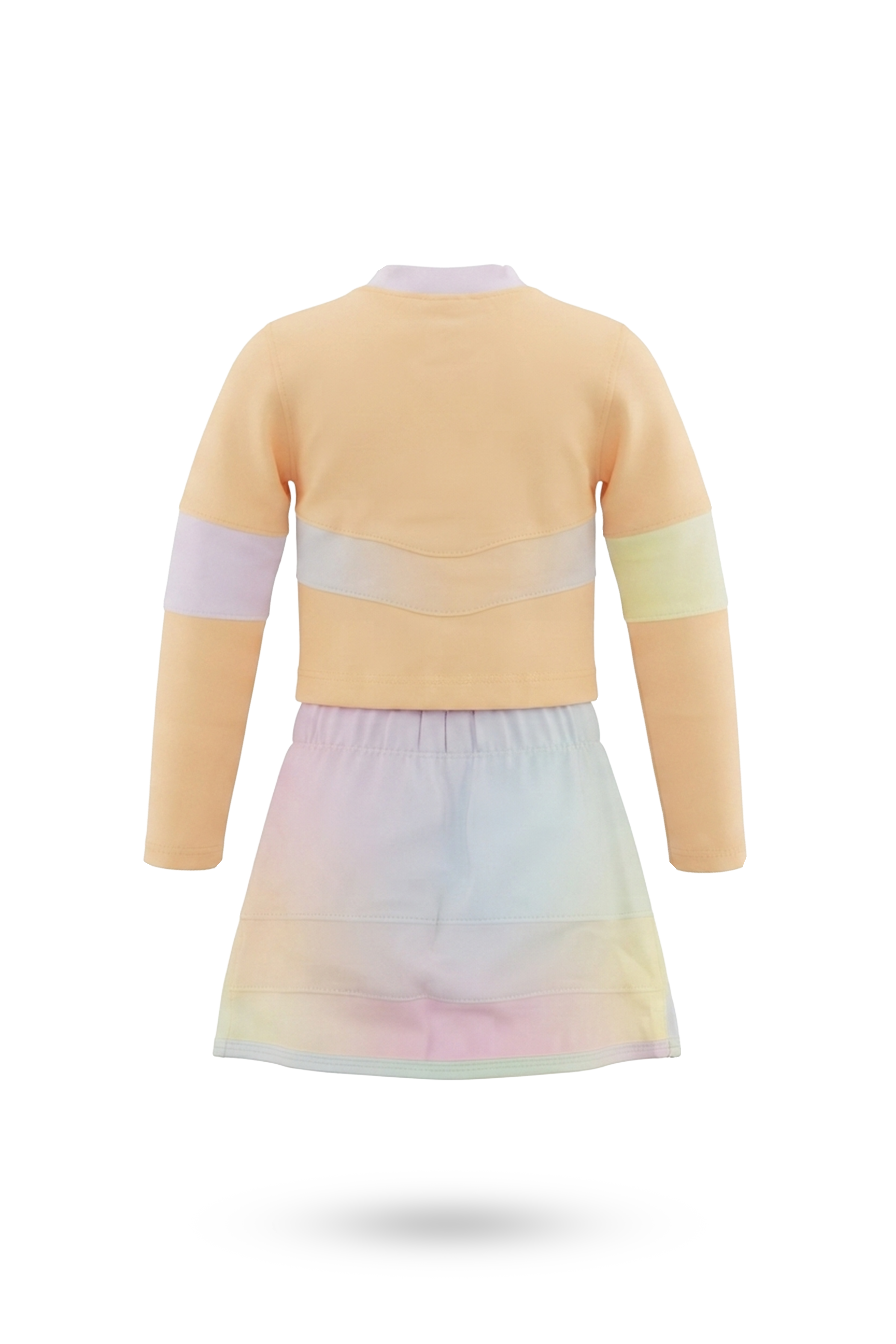 FALDA + CAMISA MANGA LARGA TANGERINE