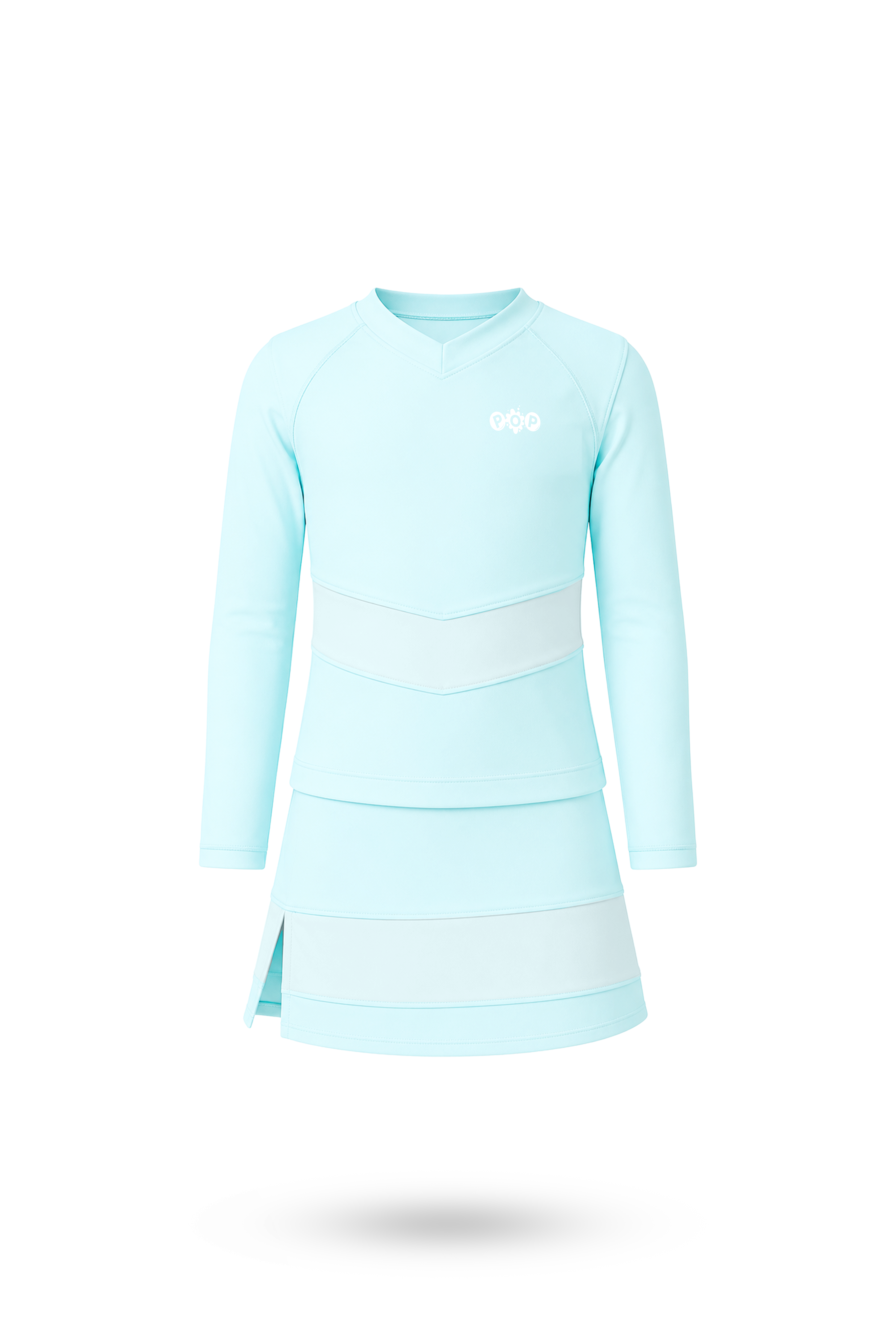 FALDA + CAMISA MANGA LARGA AQUA