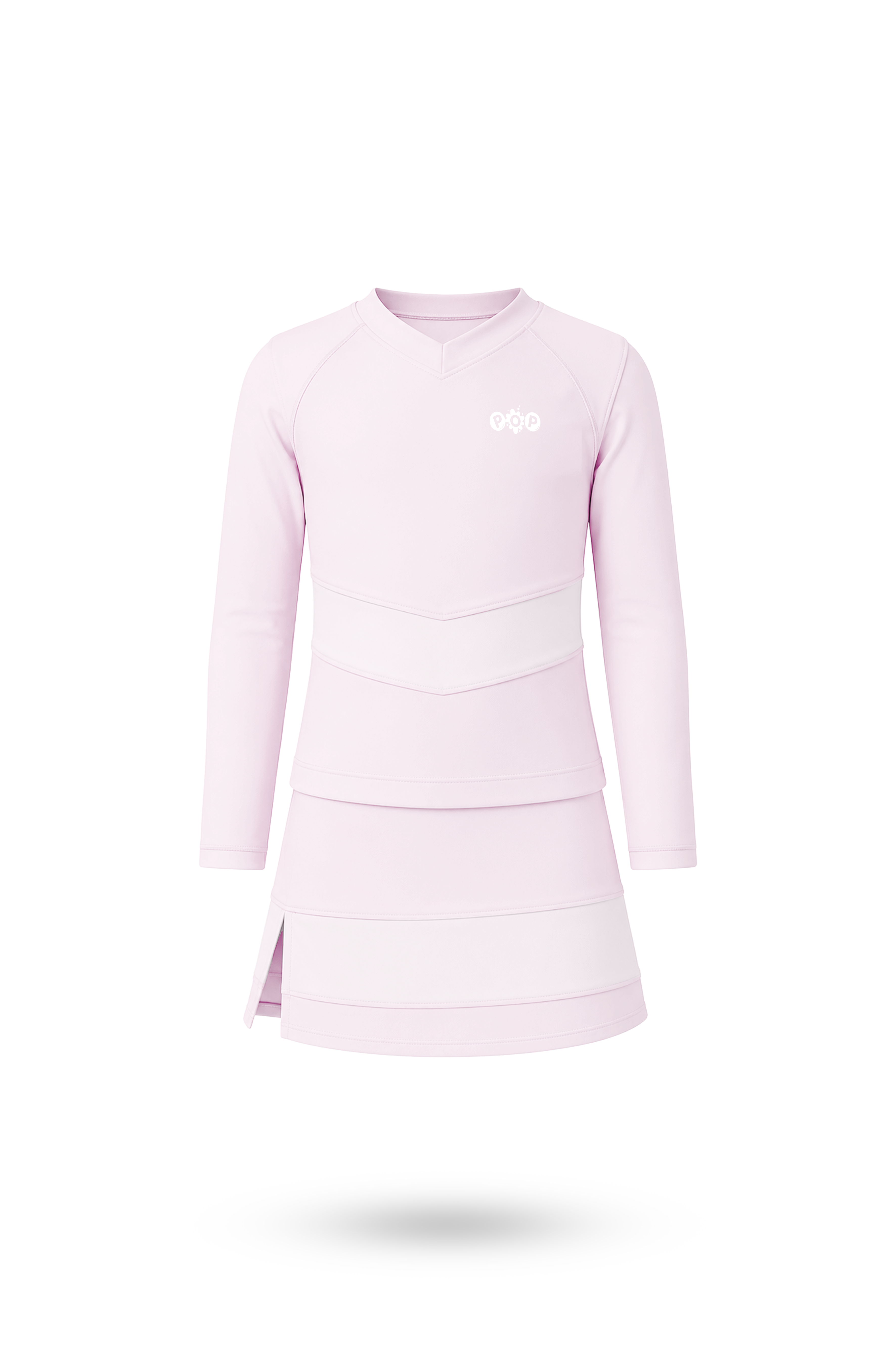 FALDA + CAMISA MANGA LARGA BUBBLE GUM
