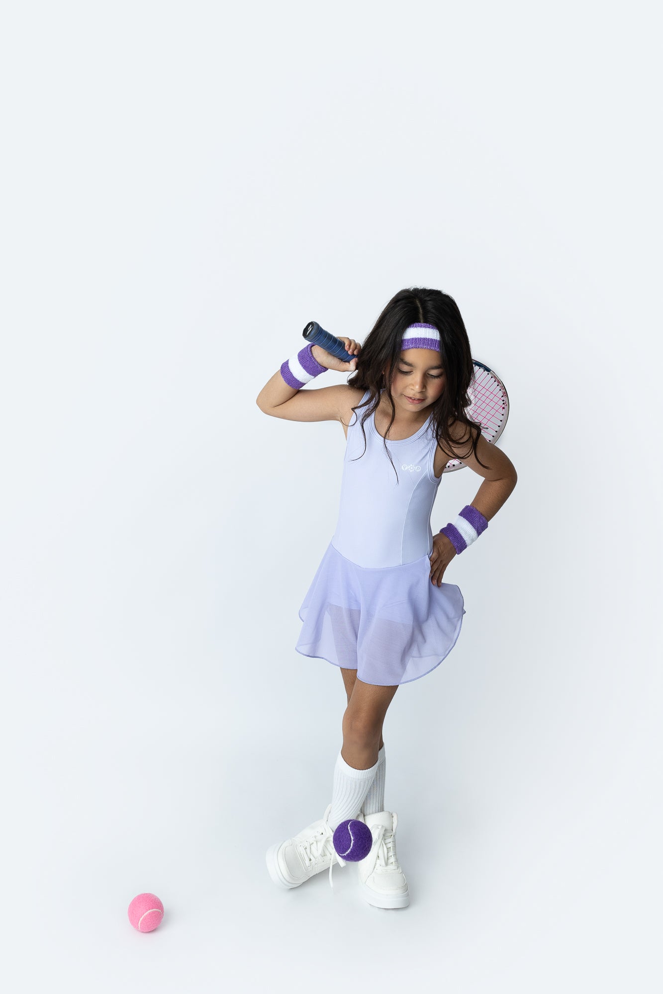 Niña vestido manga manga corta tutu - POP KIDS