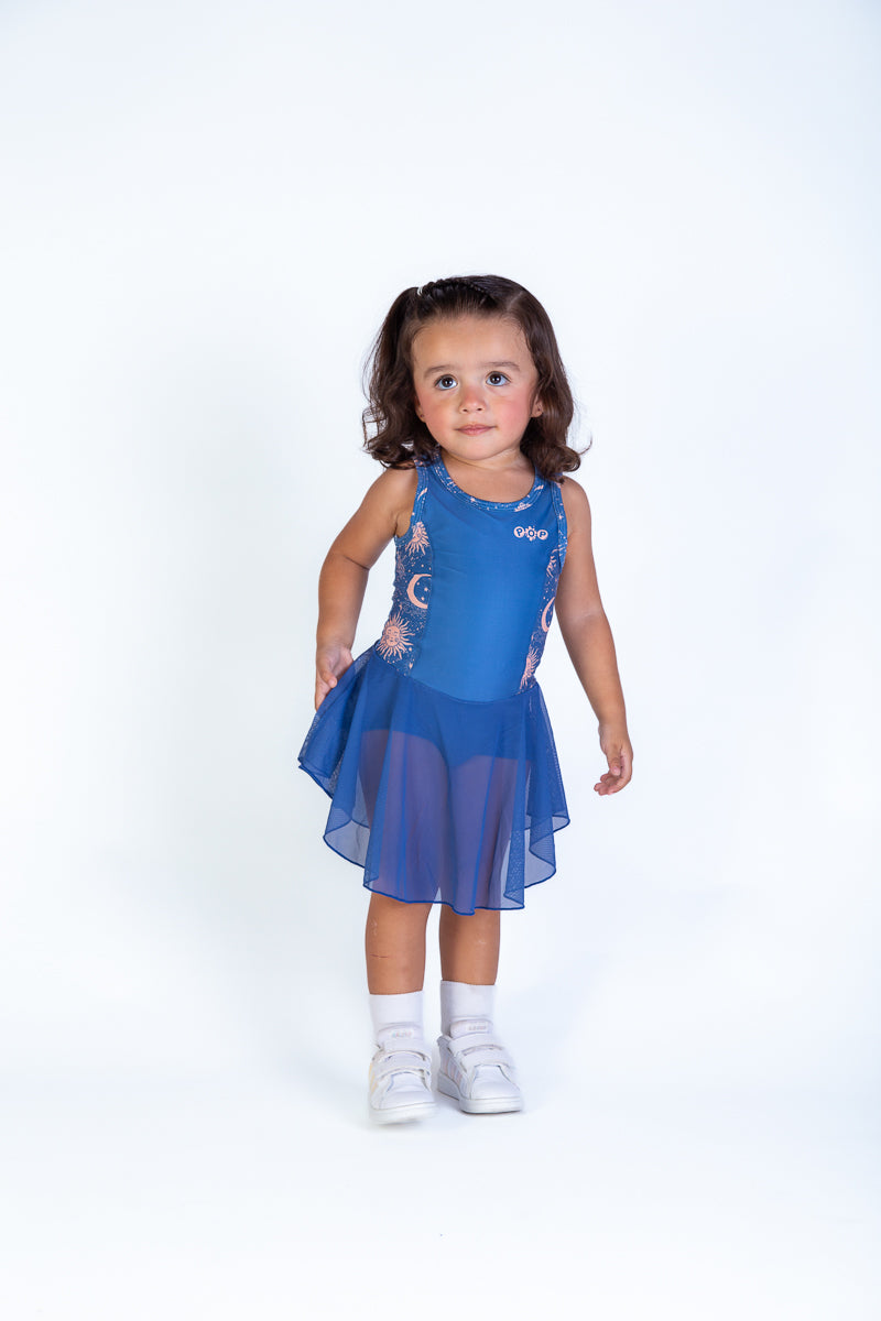 Niña vestido manga manga corta tutu - POP KIDS