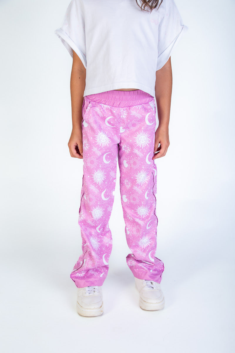 PANTALON BOTA ANCHA NIÑA ASTRO ROSADO
