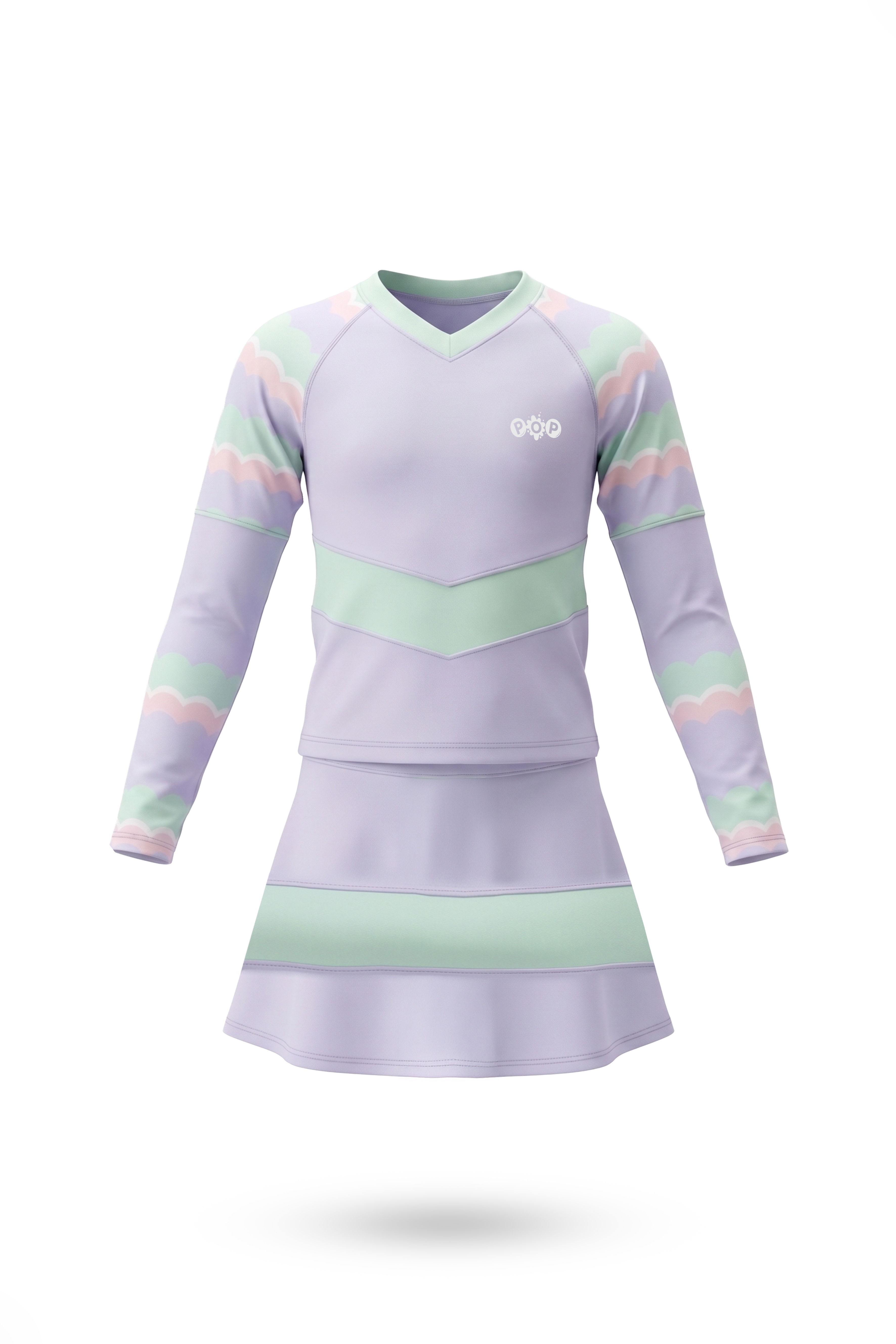 FALDA + CAMISA MANGA LARGA CLOUDY