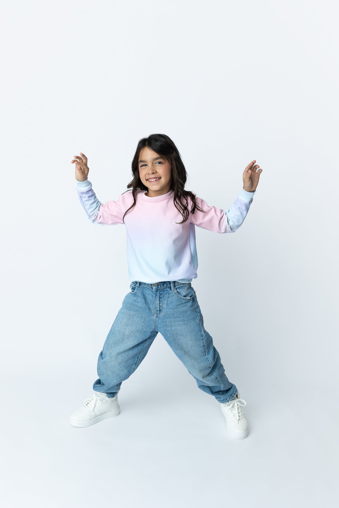 Niña buzo cuello redondo - POP KIDS