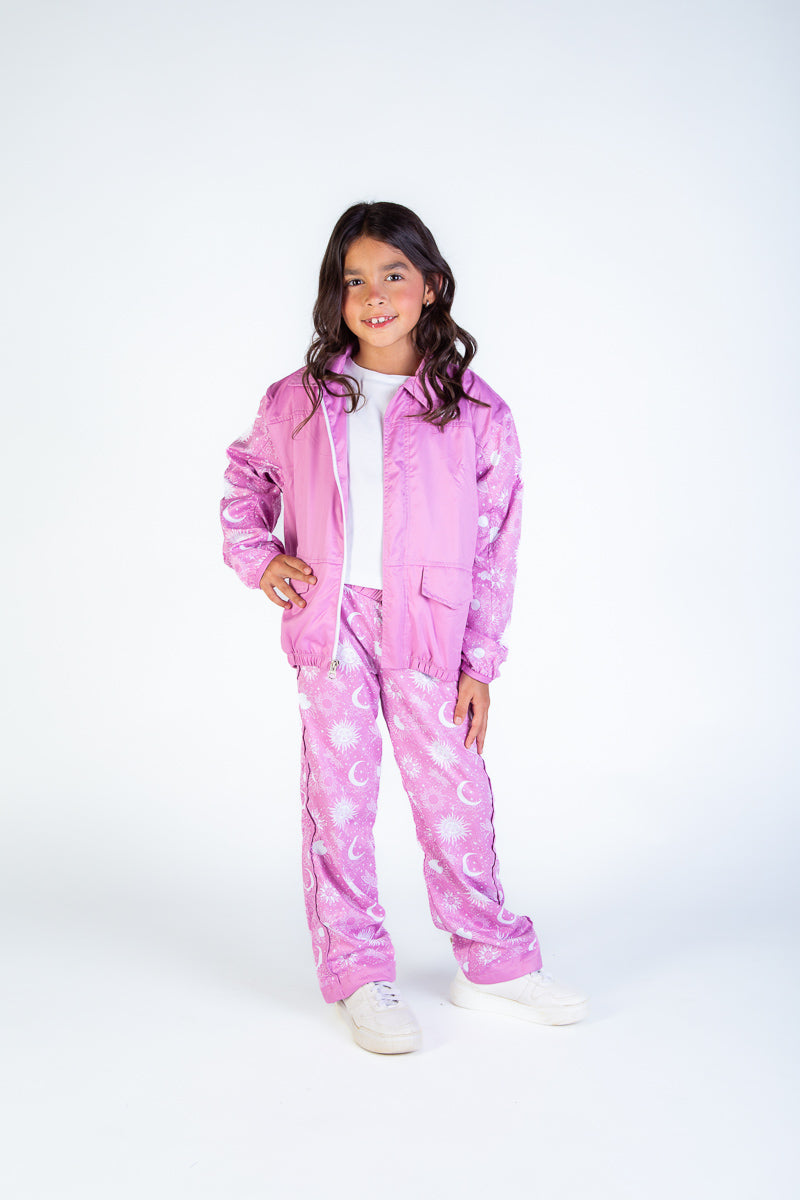 CHAQUETA NIÑA ASTRO ROSADA