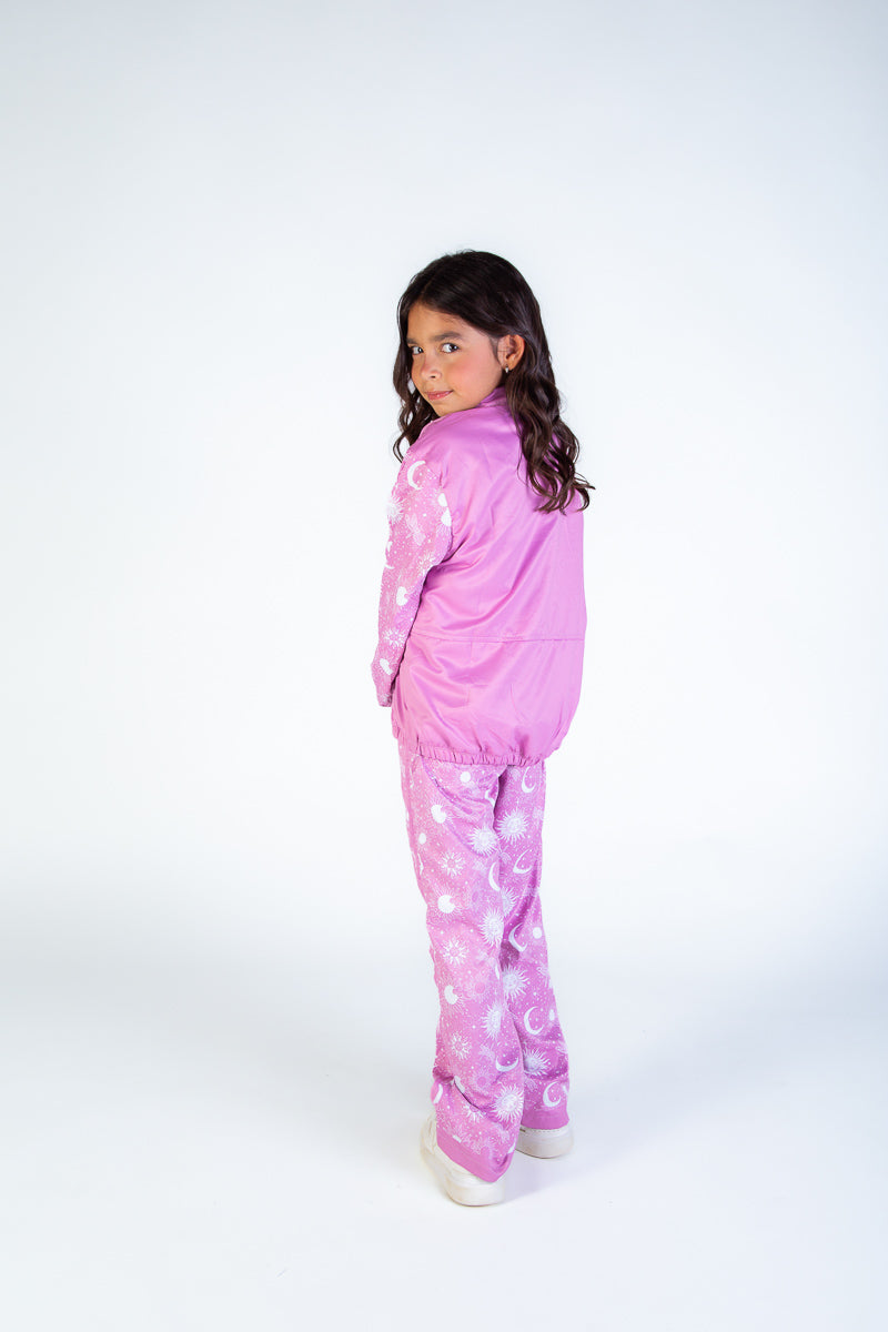 CHAQUETA NIÑA ASTRO ROSADA