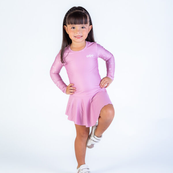 Long Sleeve Dress - Galactic Rosado